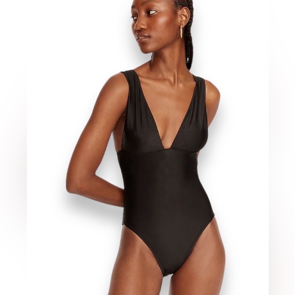 J.Crew V-Neck One-Piece Swimsuit, Size 10.